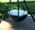 Outdoor Hanging Corten Steel Fire Pit for Garden Decoration
