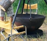 Outdoor Hanging Corten Steel Fire Pit for Garden Decoration