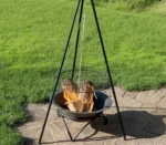 Outdoor Hanging Corten Steel Fire Pit for Garden Decoration