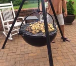 Top Sale Wood Burning Corten Steel Fire Bowl BBQ Grill