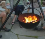 Top Sale Wood Burning Corten Steel Fire Bowl BBQ Grill