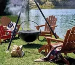 Metal Outdoor Garden Rust Corten Steel Fire Pit Heavy Corten Steel Bbq Set Outdoor Corten Steel European Bbq Grill