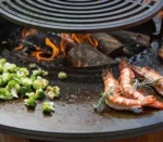 Rustic Fire Wood Burning Corten Steel BBQ Grill