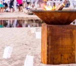 Rustic Fire Wood Burning Corten Steel BBQ Grill