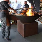 New Design Corten Steel Garden Antique Outdoor Heaters Fire Pit BBQ Rust BBQ Pit