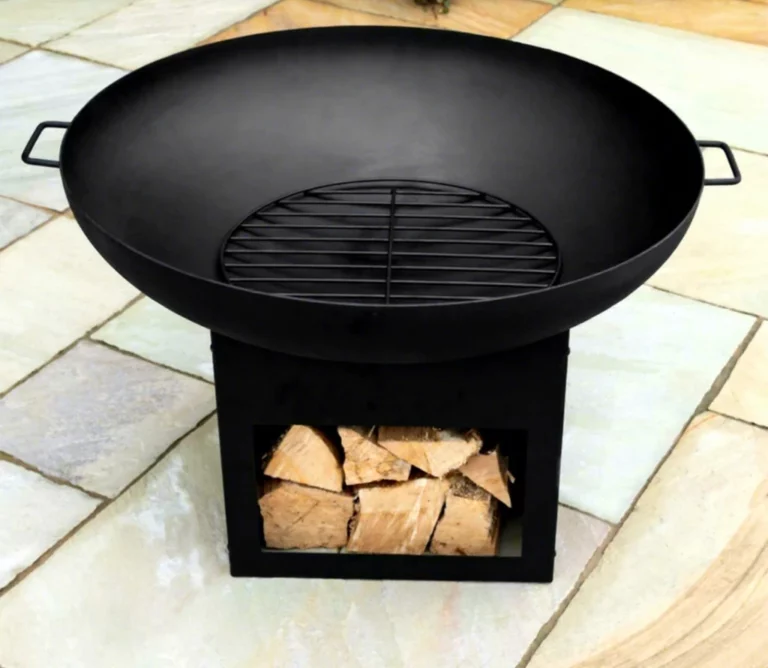 Garden Kitchen Heavy Duty Corten Steel Eco-Friendly Firewood BBQ Fire Pit Grill