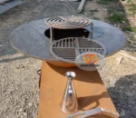 Corten Steel BBQ Fire Bowl Custom Outdoor Fire Pit