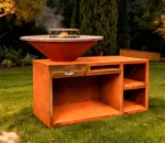 Antique Outdoor Corten Steel Fireplace BBQ Grill for Promotion