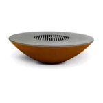 Eco Corten Korean Restaurant Table Top Bbq Grill, Smokeless Bbq Grill Charcoal, Korean Bbq Charcoal Grill Table