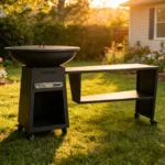 Garden Modern Powder Coated Steel Fire Pit Barbecue Grill Outdoor Cooking BBQ Charcoal Grill