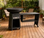 Modern Outdoor Garden Kitchen Fire Pit BBQ Table Corten Steel Powder Coated Barbeque Grill