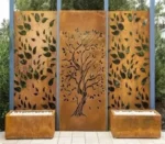 Corten Steel Rectangular Garden Planter Flower Pot Eco-Friendly & Corrosion Resistant Modern Minimalist Outdoor Planter