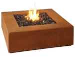 Modern Customized Corten Steel Hanging Table Natural Gas & Firewood Outdoor Fire Pit for Home Warming Decoration