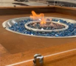 Corten Steel Propane Gas Fire Pit Table for Outdoor Garden Elegant Gas Fire Pit Table