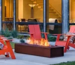 Garden Furniture Fire Pit Corten Steel Patio Heater Outdoor Gas Fire Table