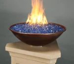 Globe Outdoor Corten Steel Fire Pit Heavy Duty Firepit