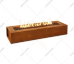 Outdoor Smokeless Corten Steel Gas Fire Pit Table