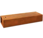 Decorative Modern Design Firepit Outdoor Rectangular Warming Nature Gas Heavy Gauge Square Corten Steel Fire Pit