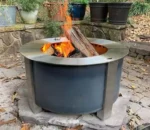 Square Corten Steel Gas Garden Steel Fire Table Outdoor Fire Pit