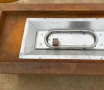 Modern Eco-Friendly Backyard Patio Corten Steel Gas Fire Pit Table