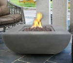 Gas Corten Steel Fire Pit Table Outdoor Garden Fireplace Eco-Friendly Powder Coated