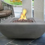 Gas Corten Steel Fire Pit Table Outdoor Garden Fireplace Eco-Friendly Powder Coated