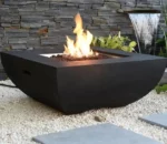 Gas Corten Steel Fire Pit Table Outdoor Garden Fireplace Eco-Friendly Powder Coated