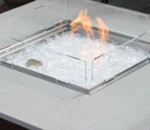 Gas Corten Steel Fire Pit Table Outdoor Garden Fireplace Eco-Friendly Powder Coated