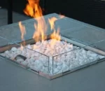 Gas Corten Steel Fire Pit Table Outdoor Garden Fireplace Eco-Friendly Powder Coated