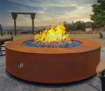 Decorative Modern Design Propane Fire Pit Table Gas Outdoor Corten Steel Fire Pit Nature Gas