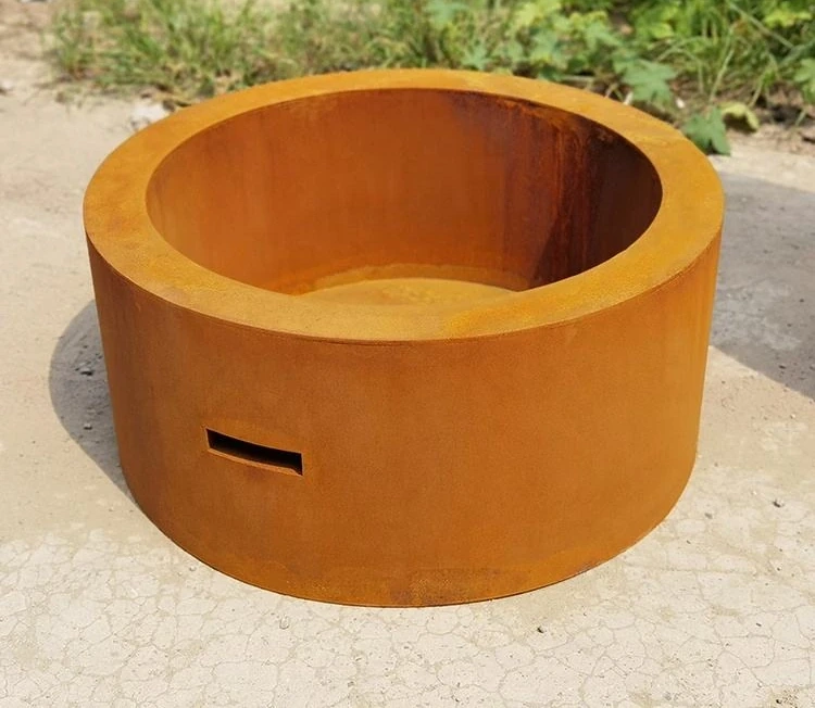 Decorative Modern Design Propane Fire Pit Table Gas Outdoor Corten Steel Fire Pit Nature Gas