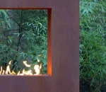 Rusted Outdoor Corten Steel Fireplace Outdoor Gas Fire Place for Garden Yard