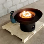 Outdoor Corten Steel Gas Fireplace Fire Pits Propane Gas Patio Heater
