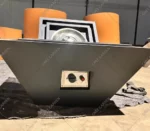 Rust Steel Propane Fire Pits Gas Fire Place Outdoor Corten Steel Natural Gas Fire Pit Burner