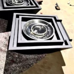 Rust Steel Propane Fire Pits Gas Fire Place Outdoor Corten Steel Natural Gas Fire Pit Burner