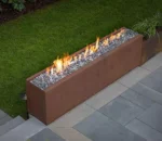 Corten Steel Metal Gas Fire Bowls Fire Table Outdoor