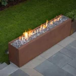 Corten Steel Metal Gas Fire Bowls Fire Table Outdoor