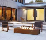 Corten Steel Metal Gas Fire Bowls Fire Table Outdoor