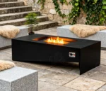 Corten Steel Gas Fire Place Safety Propane Fuel Burner Fire Pit Eco-Friendly Outdoor Warming