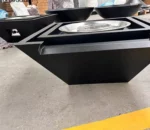Corten Steel Gas-Powered Outdoor Fire Pit Elegant Gas Pit Fire Table for Outdoor Gas Fire Features