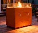 Outdoor Furniture Gas Fireplace Garden Patio Table Propane Fire Pit Propane