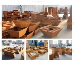 Modern Fire Table Corten Steel Outdoor Gas/Propane Fire Pits