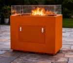 Camping Outdoor Fire Pit Burner Corten Steel Outdoor Gas Fire Pit