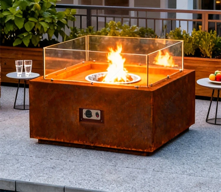 China Manufacture Good Quality Outdoor Rectangle Fire Pit