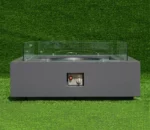 Corten Steel Natural Rusted Powder Coated Eco-Friendly Professional Gas Fuel Burner Free Standing Propane Gas Fire Pit
