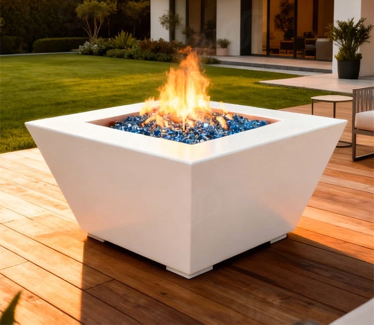 High Quality Corten Steel Gas Fire Pit with Propane for Backyard Outdoor Use Eco-Friendly Powder Coated