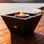 High Quality Corten Steel Gas Fire Pit with Propane for Backyard Outdoor Use Eco-Friendly Powder Coated