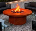 Outdoor Garden Metal Gas Fire Pit Corten Steel Propane Fire Pit