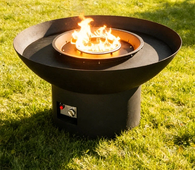 Fire Bowl Outdoor Fire Pit Gas Propane Fire Pit Gas Pit Table Round