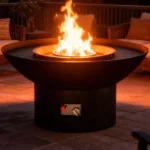 Garden Outdoor Corten Steel Gas Fire Pit Propane Eco-Friendly Powder Coated